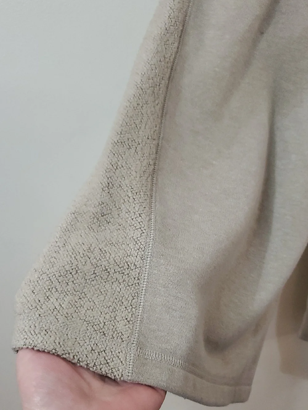 Aerie Apres-Chill Trouser Size XL Short Neutral Beige Wide-leg Chenille - Picture 6 of 16